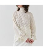 【ベイジ,/BEIGE,】の【洗える】BANKSIA / ニットコンビカットジャカードブラウス Meringue|ID: prp329100004579258 ipo3291000000032770904