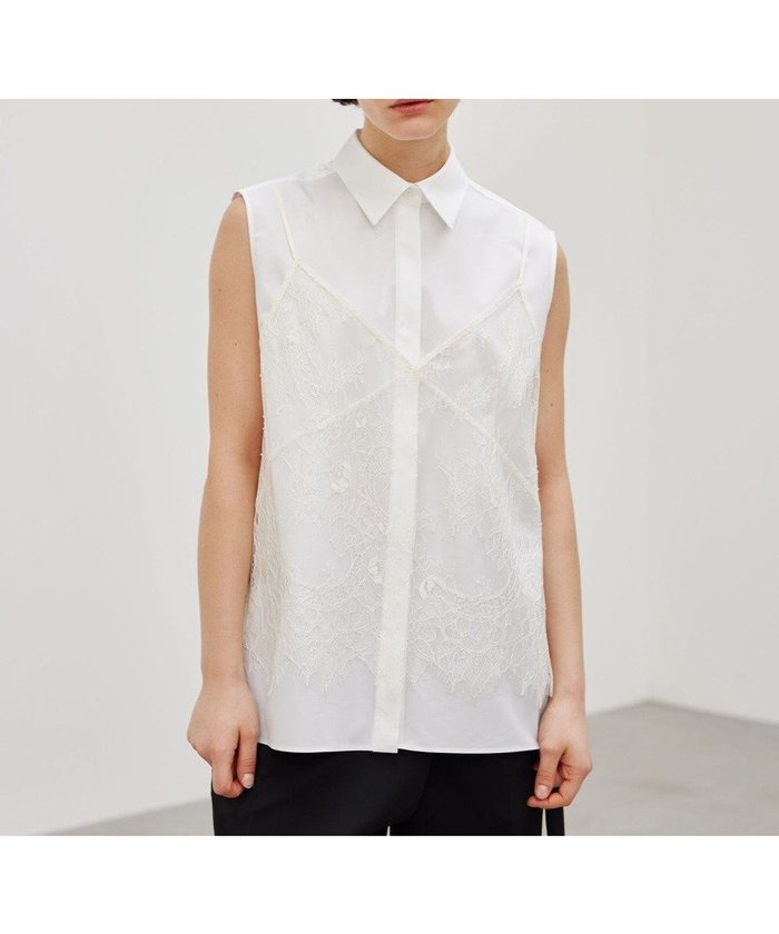 【ベイジ,/BEIGE,】のDULYS / ノースリーブブラウス インテリア・キッズ・メンズ・レディースファッション・服の通販 founy(ファニー) https://founy.com/ ファッション Fashion レディースファッション Fashion for Women トップス・カットソー Cut & Sew Tops キャミソール&ノースリーブ Camisoles & Sleeveless Tops シャツ・ブラウス・オフィスカジュアル Elegant Blouses & Button-Ups デニム Denim, Jeans Material ノースリーブ Sleeveless, No-Sleeve ラッセル Raschel, Raschel Lace レース Lace, Lace Fabric エレガント 上品 Elegant ビジネス 仕事 通勤 Business / Work / Commuting 夏 Summer 春 Spring S/S・春夏 SS, Spring/Summer, Warm Season |ID: prp329100004579259 ipo3291000000034685552