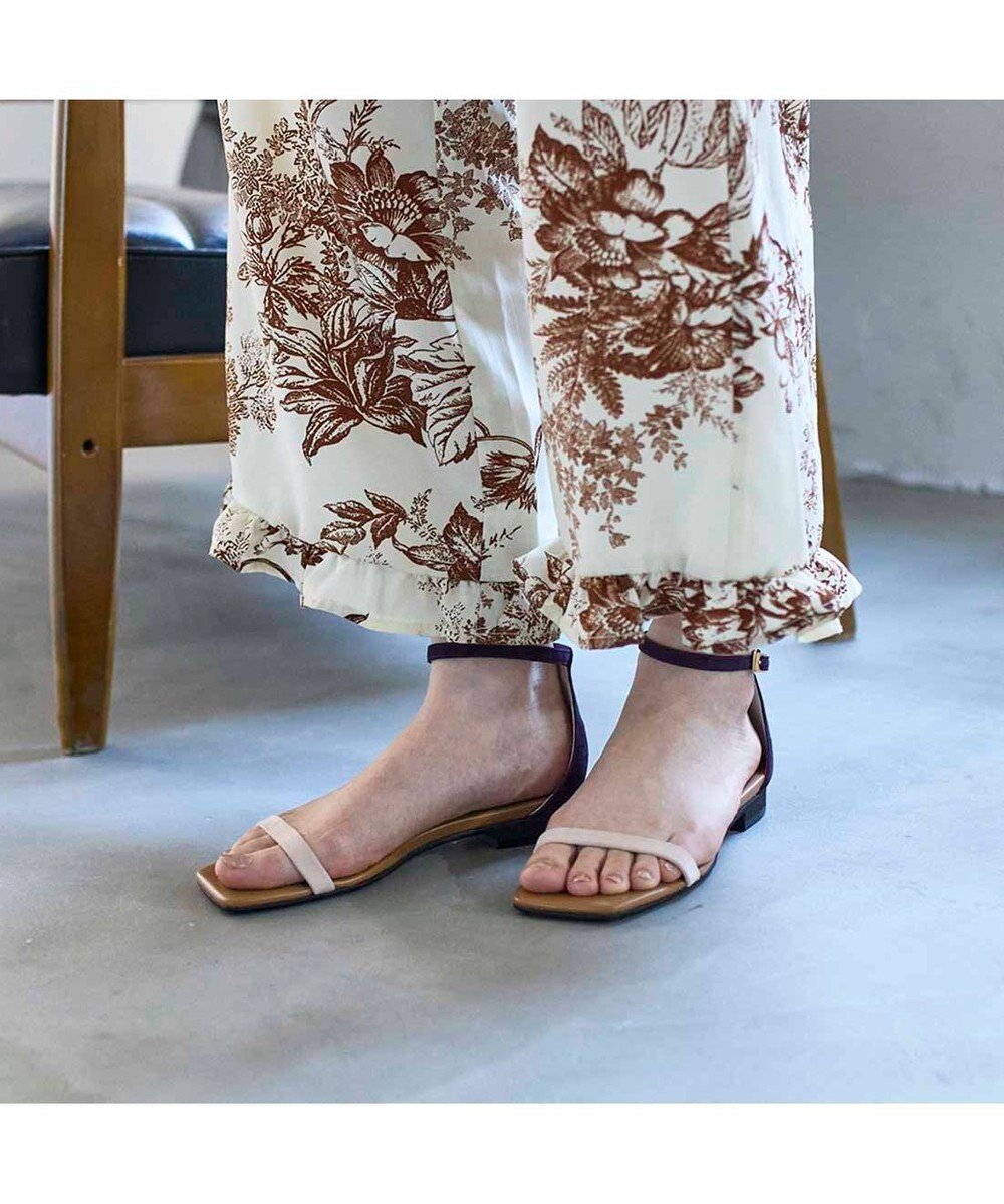 【モード エ ジャコモ/MODE ET JACOMO】のMODE ET JACOMO スリムストラップフラットサンダル インテリア・キッズ・メンズ・レディースファッション・服の通販 founy(ファニー) 　ファッション　Fashion　レディースファッション　Fashion for Women　アクセサリー　Fashion Accessories　春　Spring　クール　Cool, Chic　サンダル　Sandals, Summer Shoes　シューズ　Shoes, Footwear　フラット　Flat, Flat Shoes　ラップ　Wrap, Wrap Design　S/S・春夏　SS, Spring/Summer, Warm Season　夏　Summer　ベージュスエード|ID: prp329100004579264 ipo3291000000032767888