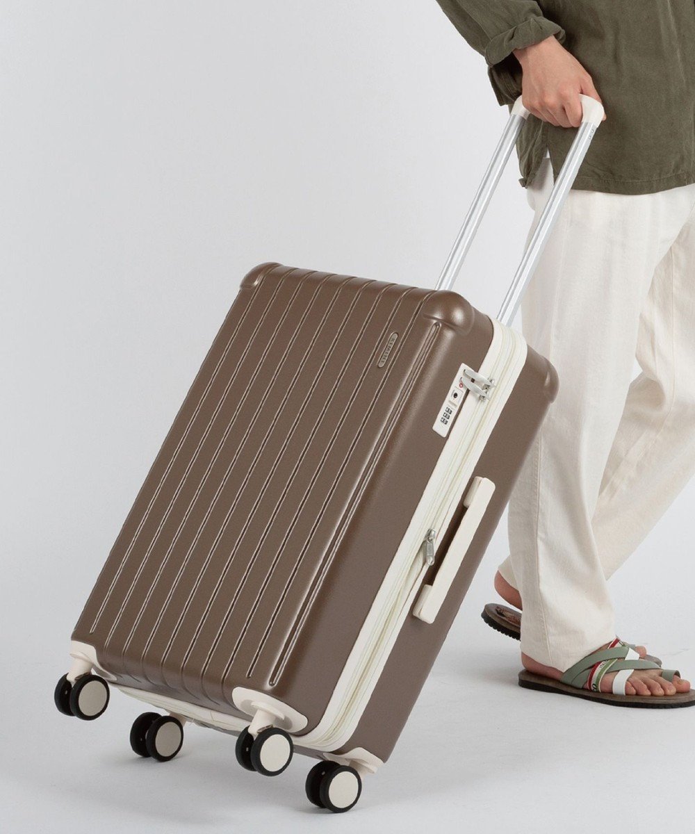 【エースバッグズアンドラゲッジ/ACE BAGS & LUGGAGE】のRIMINI フラミニア スーツケース Mサイズ 51L 05122 リミニ エース インテリア・キッズ・メンズ・レディースファッション・服の通販 founy(ファニー) 　ファッション　Fashion　レディースファッション　Ladies' Fashion Online　スーツ　Suits　カラフル　Colorful　ダブル　Double　ポケット　Pocket　おすすめ　Recommend　旅行　Travel　スーツケース キャリーケース　Suitcase　ブロンズ|ID: prp329100004579287 ipo3291000000032440379
