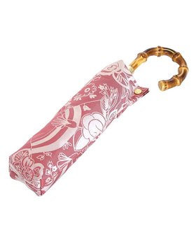 【槇田商店/Makita shoten】の【晴雨兼用 UVカット】Kirie 更紗 ルージュ 折りたたみ傘 人気、トレンドファッション・服の通販 founy(ファニー) ファッション Fashion レディースファッション Ladies' Fashion Online 傘 / レイングッズ Umbrellas/Rainwear 傘 Umbrella スポーツ Sports 日傘 Parasol |ID:prp329100004579288