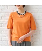 【自由区/JIYU-KU】の【アンサンブル対応・洗える】ウールシルク5分袖 ニット ビタミンオレンジ|ID: prp329100004579306 ipo3291000000032783552