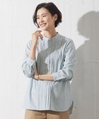 【ジェイ プレス/J.PRESS】の【洗える】BEZ VEGA ストライプ ピンタック ブラウス スカイブルー系1|ID: prp329100004579312 ipo3291000000032440738