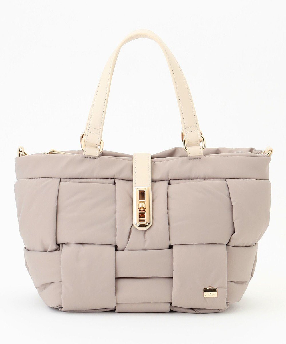 【ラ バガジェリー/LA BAGAGERIE】のパデットブロック2WAYミニトート インテリア・キッズ・メンズ・レディースファッション・服の通販 founy(ファニー) 　ファッション　Fashion　レディースファッション　Fashion for Women　バッグ　Bags　ショルダー　Shoulder, Shoulder Strap　スマート　Smart, Elegant　タフタ　Taffeta, Structured Fabric　ブロック　Block, Solid Block Pattern　ポケット　Pocket, Pocket Detail　メッシュ　Mesh, Net Fabric　軽量　Lightweight, Ultra Light　グレージュ|ID: prp329100004579314 ipo3291000000033667783