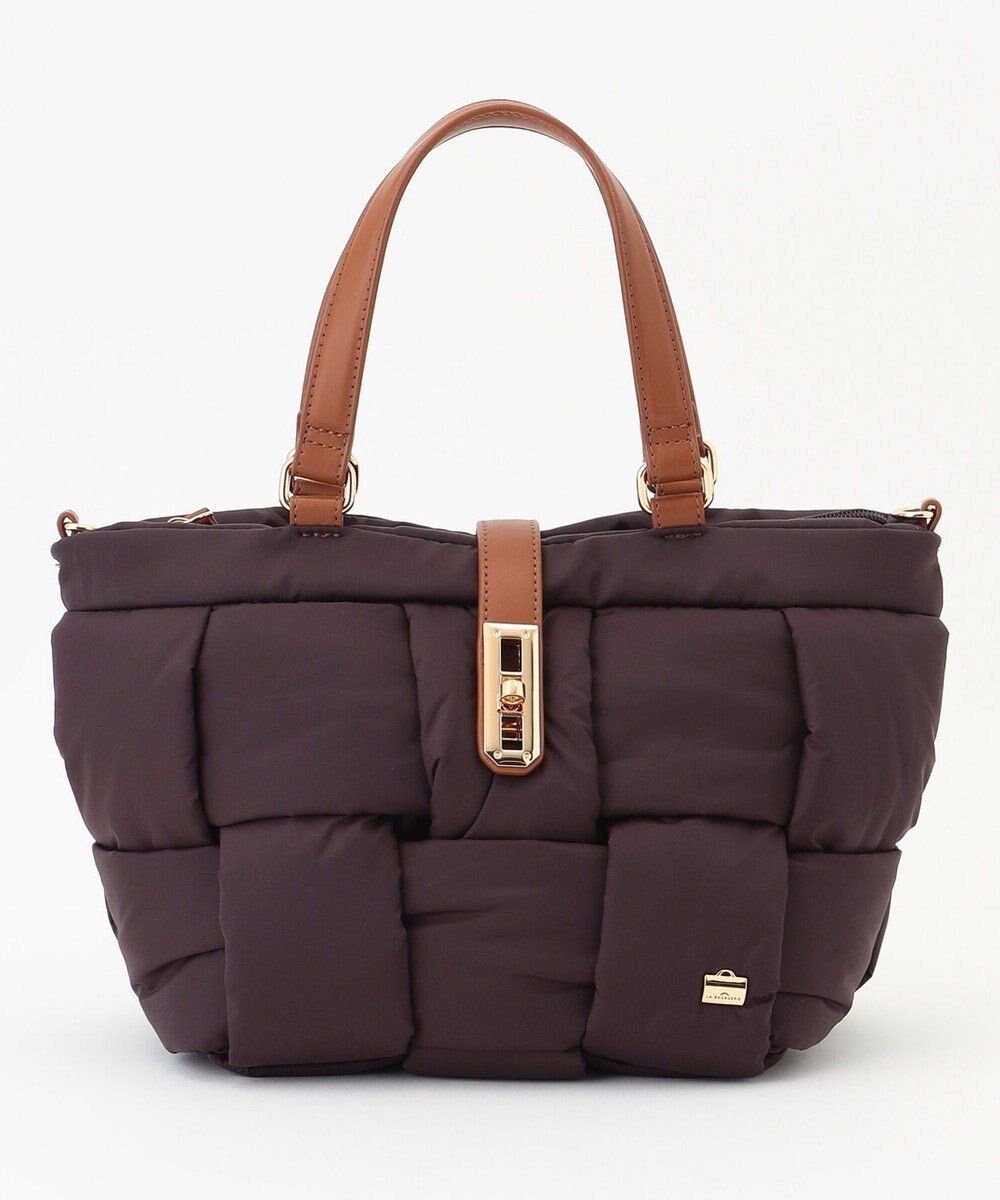 【ラ バガジェリー/LA BAGAGERIE】のパデットブロック2WAYミニトート インテリア・キッズ・メンズ・レディースファッション・服の通販 founy(ファニー) 　ファッション　Fashion　レディースファッション　Fashion for Women　バッグ　Bags　ショルダー　Shoulder, Shoulder Strap　スマート　Smart, Elegant　タフタ　Taffeta, Structured Fabric　ブロック　Block, Solid Block Pattern　ポケット　Pocket, Pocket Detail　メッシュ　Mesh, Net Fabric　軽量　Lightweight, Ultra Light　ワイン|ID: prp329100004579314 ipo3291000000033667787