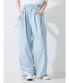 【アースミュージックアンドエコロジー/earth music&ecology】のサイドリボンラインパンツ Grayish Blue|ID: prp329100004579389 ipo3291000000034248427