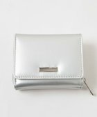 【ウィゴー/WEGO】のプレートデザインウォレット シルバー|ID: prp329100004579445 ipo3291000000032747473