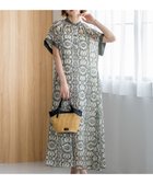 【23区/NIJYUSANKU】の【一部店舗限定/速乾性/洗える】モノトーンプリント ワンピース オーナメントモチーフ|ID: prp329100004579461 ipo3291000000033346527