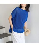 【アンフィーロ 自由区/UNFILO】のメッシュ ハーフスリーブ ニット 人気、トレンドファッション・服の通販 founy(ファニー) ファッション Fashion レディースファッション Fashion for Women トップス・カットソー Cut & Sew Tops ニット Knit Tops & Sweaters ウォッシャブル Machine Washable スリーブ Sleeve, Long Sleeve / Short Sleeve セーター Sweater, Knitwear ハーフ Half, Half-Length フレンチ French, French Style メッシュ Mesh, Net Fabric ワイド Wide, Wide Fit エレガント 上品 Elegant 夏 Summer 抗菌 Antibacterial, Bacteria-Resistant 春 Spring S/S・春夏 SS, Spring/Summer, Warm Season thumbnail ブルー|ID: prp329100004579465 ipo3291000000036287761