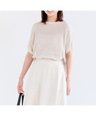 【アンフィーロ 自由区/UNFILO】のメッシュ ハーフスリーブ ニット 人気、トレンドファッション・服の通販 founy(ファニー) ファッション Fashion レディースファッション Fashion for Women トップス・カットソー Cut & Sew Tops ニット Knit Tops & Sweaters ウォッシャブル Machine Washable スリーブ Sleeve, Long Sleeve / Short Sleeve セーター Sweater, Knitwear ハーフ Half, Half-Length フレンチ French, French Style メッシュ Mesh, Net Fabric ワイド Wide, Wide Fit エレガント 上品 Elegant 夏 Summer 抗菌 Antibacterial, Bacteria-Resistant 春 Spring S/S・春夏 SS, Spring/Summer, Warm Season thumbnail グレージュ|ID: prp329100004579465 ipo3291000000036287765