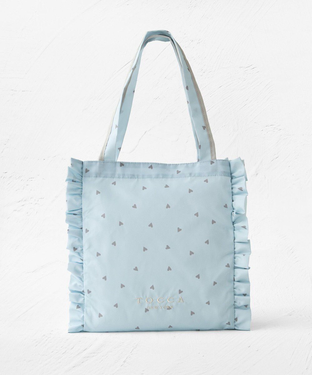 【トッカ/TOCCA】の【撥水】DANCING LOVE FRILL SUBBAG サブバッグ インテリア・キッズ・メンズ・レディースファッション・服の通販 founy(ファニー) 　ファッション　Fashion　レディースファッション　Fashion for Women　バッグ　Bags　冬　Winter / This Winter　コンパクト　Compact, Small Size　トラベル　Travel, Travel Gear　フェミニン　Feminine, Girly　フォルム　Silhouette, Form　フリル　Frill, Ruffle　ポケット　Pocket, Pocket Detail　ラップ　Wrap, Wrap Design　リュクス　Luxury, Elegant, High-End, Chic　A/W・秋冬　Autumn/Winter　財布　Wallet, Purse　スカイブルー系|ID: prp329100004579467 ipo3291000000032442164