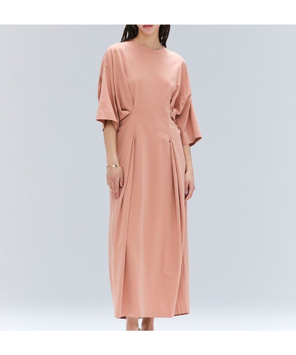 【ベイジ,/BEIGE,】の【洗える】S.ABILA / スリットネックウエストタックワンピース インテリア・キッズ・メンズ・レディースファッション・服の通販 founy(ファニー) 　ファッション　Fashion　レディースファッション　Ladies' Fashion Online　ワンピース　Dress　アクセサリー　Accessories　春　Spring　洗える　Washable　カットソー　Cut And Sew　シルク　Silk　スリット　Slit　リラックス　Relax　ロング　Long　S/S・春夏　Ss・Spring/Summer　NEW・新作・新着・新入荷　New Arrivals　おすすめ　Recommend　夏　Summer　旅行　Travel　エレガント 上品　Elegant　Sunset|ID: prp329100004579500 ipo3291000000032442385