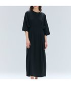 【ベイジ,/BEIGE,】の【洗える】S.BABILA / スリットネックウエストタックワンピース Black|ID: prp329100004579500 ipo3291000000034310012