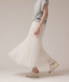 【グレース コンチネンタル/GRACE CONTINENTAL】のレースプリーツスカート ホワイト|ID: prp329100004579504 ipo3291000000032442419