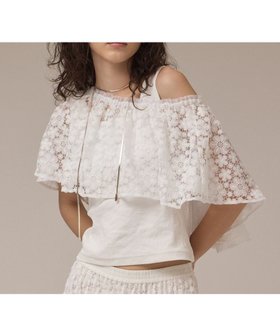 【グレース コンチネンタル/GRACE CONTINENTAL】のレースケープカットトップ 人気、トレンドファッション・服の通販 founy(ファニー) ファッション Fashion レディースファッション Fashion for Women トップス・カットソー Cut & Sew Tops ケミカル Chemical, Chemical Wash ショルダー Shoulder, Shoulder Strap シンプル Simple, Minimal セットアップ Set-Up, Coordinated Outfit タンク Tank Top, Sleeveless Top リュクス Luxury, Elegant, High-End, Chic レース Lace, Lace Fabric ロマンティック Romantic, Feminine Style 夏 Summer 春 Spring S/S・春夏 SS, Spring/Summer, Warm Season |ID:prp329100004579506