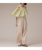 【グレース コンチネンタル/GRACE CONTINENTAL】のレースケープカットトップ ライトグリーン|ID: prp329100004579506 ipo3291000000033656855