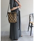 【モローバイサンク/MORROW by thank】の【軽い】レザーメッシュバック / NATALIE 人気、トレンドファッション・服の通販 founy(ファニー) ファッション Fashion レディースファッション Ladies' Fashion Online バッグ Bag インナー Inner ショルダー Shoulder シンプル Simple スエード Suede ミックス Mix メッシュ Mesh ラフィア Raffia 冬 Winter 日本製 Made In Japan 夏 Summer thumbnail ブラック X N.ラフィア|ID: prp329100004579511 ipo3291000000032442493