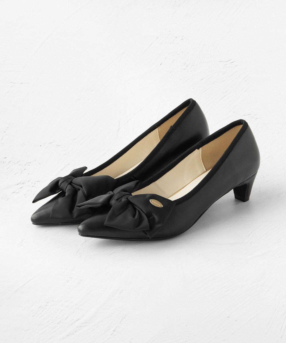【トッカ/TOCCA】のRIBBON KNOT PUMPS パンプス インテリア・キッズ・メンズ・レディースファッション・服の通販 founy(ファニー) ファッション Fashion レディースファッション Fashion for Women 冬 Winter / This Winter おすすめ Recommended / Our Picks エレガント 上品 Elegant ダブル Double, Double-Breasted デニム Denim, Jeans Material トレンド Trend, Trending Now フェミニン Feminine, Girly リボン Ribbon, Bow A/W・秋冬 Autumn/Winter ブラック系|ID: prp329100004579537 ipo3291000000033657241
