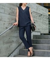 【23区/NIJYUSANKU】の【一部店舗限定/洗える】リネンライクジャカード セットアップ 人気、トレンドファッション・服の通販 founy(ファニー) ファッション Fashion レディースファッション Fashion for Women ワンピース Dresses 春 Spring 洗える Machine Washable ジャカード／ジャガード Jacquard, Woven Pattern セットアップ Set-Up, Coordinated Outfit センター Center, Center Line リネン Linen, Linen Fabric S/S・春夏 SS, Spring/Summer, Warm Season 夏 Summer エレガント 上品 Elegant 2025年 2025 2025春夏・S/S Spring/Summer 2025 SS25 |ID:prp329100004579578