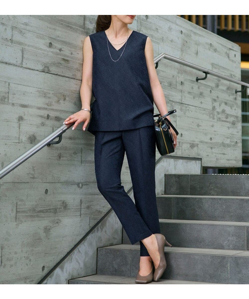 【23区/NIJYUSANKU】の【一部店舗限定/洗える】リネンライクジャカード セットアップ 人気、トレンドファッション・服の通販 founy(ファニー) 　ファッション　Fashion　レディースファッション　Fashion for Women　ワンピース　Dresses　春　Spring　洗える　Machine Washable　ジャカード／ジャガード　Jacquard, Woven Pattern　セットアップ　Set-Up, Coordinated Outfit　センター　Center, Center Line　リネン　Linen, Linen Fabric　S/S・春夏　SS, Spring/Summer, Warm Season　夏　Summer　エレガント 上品　Elegant　2025年　2025　2025春夏・S/S　Spring/Summer 2025 SS25　 other-1|ID: prp329100004579578 ipo3291000000035635585