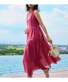 【23区/NIJYUSANKU】の【一部店舗限定/接触冷感/洗える】ラミータンブラー ノースリーブ ワンピース 人気、トレンドファッション・服の通販 founy(ファニー) ファッション Fashion レディースファッション Fashion for Women ワンピース Dresses 春 Spring 洗える Machine Washable ギャザー Gathered, Ruffled シアー Sheer, See-Through タンブラー Tumbler, Travel Mug ティアード Tiered, Tiered Style ノースリーブ Sleeveless, No-Sleeve フィット Fit, Slim Fit ローズ Rose, Rose Motif S/S・春夏 SS, Spring/Summer, Warm Season 夏 Summer 2025年 2025 2025春夏・S/S Spring/Summer 2025 SS25 thumbnail ローズ系|ID: prp329100004579580 ipo3291000000032710909