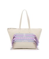 【ランバン オン ブルー/LANVIN en Bleu】のテイル トートバッグ 人気、トレンドファッション・服の通販 founy(ファニー) ファッション Fashion レディースファッション Fashion for Women バッグ Bags カラフル Colorful Design キャンバス Canvas, Canvas Fabric クール Cool, Chic リボン Ribbon, Bow リュクス Luxury, Elegant, High-End, Chic |ID:prp329100004579589