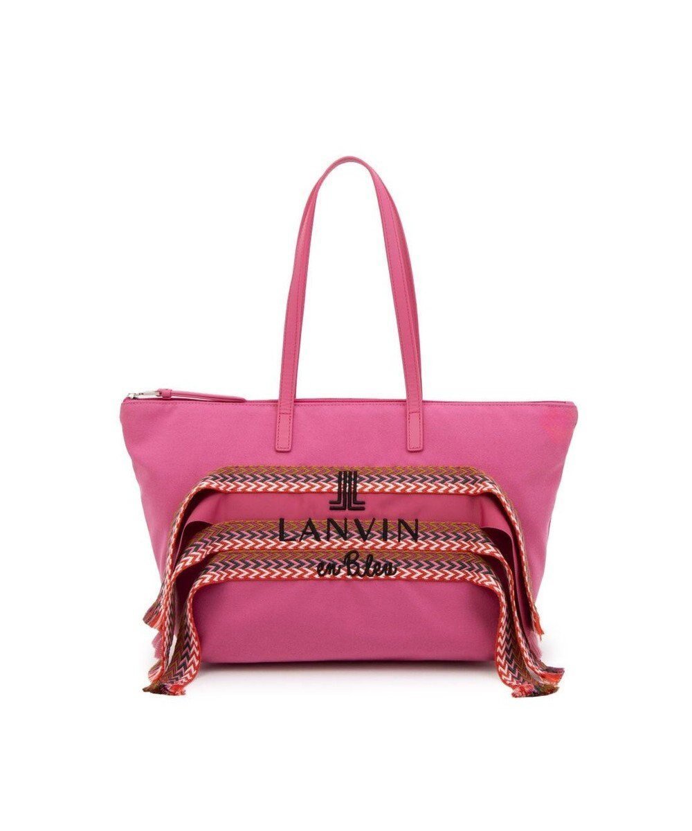 【ランバン オン ブルー/LANVIN en Bleu】のテイル トートバッグ インテリア・キッズ・メンズ・レディースファッション・服の通販 founy(ファニー) 　ファッション　Fashion　レディースファッション　Fashion for Women　バッグ　Bags　カラフル　Colorful Design　キャンバス　Canvas, Canvas Fabric　クール　Cool, Chic　リボン　Ribbon, Bow　リュクス　Luxury, Elegant, High-End, Chic　ピンク|ID: prp329100004579589 ipo3291000000033523905