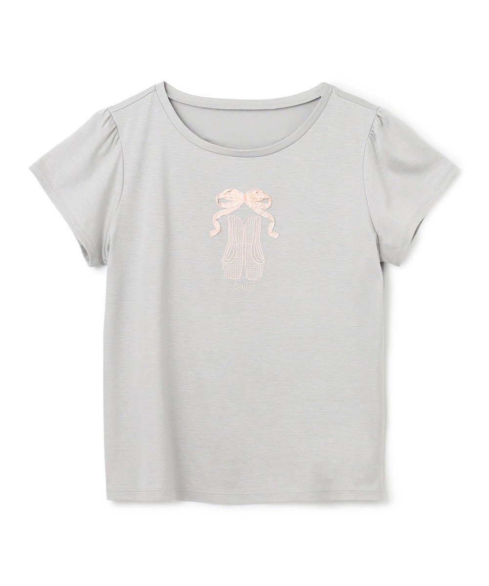 【チャコット/Chacott】のTシャツ 人気、トレンドファッション・服の通販 founy(ファニー) 　ファッション　Fashion　レディースファッション　Fashion for Women　トップス・カットソー　Cut & Sew Tops　シャツ・ブラウス・オフィスカジュアル　Elegant Blouses & Button-Ups　ロングTシャツ・Tシャツ　Longline T-Shirts & Tees　ギャザー　Gathered, Ruffled　モチーフ　Motif, Design Theme　リボン　Ribbon, Bow　 other-1|ID: prp329100004579713 ipo3291000000033488483