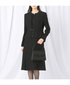 【自由区 FORMAL/JIYU-KU FORMAL】の【ウォッシャブル対応】ドビーボーダーリボン ジャケット+ワンピース 人気、トレンドファッション・服の通販 founy(ファニー) ファッション Fashion レディースファッション Fashion for Women アウター Coat / Outerwear Collection レディースジャケット・軽アウター Jackets スーツ Business Suits & Workwear スーツジャケット・オフィスブレザー Suit Jackets / Blazers スーツセット・2点セット・レディーススーツ Suit Sets / 2-Piece Suits / Office Suit Sets おすすめ Recommended / Our Picks アンサンブル Ensemble Set ウォッシャブル Machine Washable グログラン Grosgrain, Grosgrain Ribbon シンプル Simple, Minimal ジャケット Jacket, Outerwear スーツ Suit, Formalwear セットアップ Set-Up, Coordinated Outfit フォーマル Formal, Dressy リボン Ribbon, Bow エレガント 上品 Elegant 夏 Summer S/S・春夏 SS, Spring/Summer, Warm Season A/W・秋冬 Autumn/Winter |ID:prp329100004579768