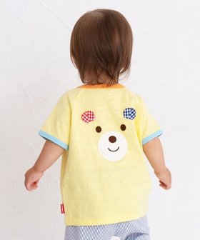 【ミキハウスホットビスケッツ/MIKI HOUSE HOT BISCUITS / KIDS】の【80-120cm】 バック顔ドン 異番手 半袖Tシャツ 人気、トレンドファッション・服の通販 founy(ファニー) ファッション Fashion キッズファッション Fashion for Kids トップス・カットソー Cut & Sew Tops おすすめ Recommended / Our Picks カットソー Cut and Sewn Top カラフル Colorful Design ハーフ Half, Half-Length パイピング Piping, Trim Design ベビー Baby, Babywear 人気 Popular, Best Seller 半袖 Short Sleeve, Half Sleeve 夏 Summer 春 Spring S/S・春夏 SS, Spring/Summer, Warm Season |ID:prp329100004580360