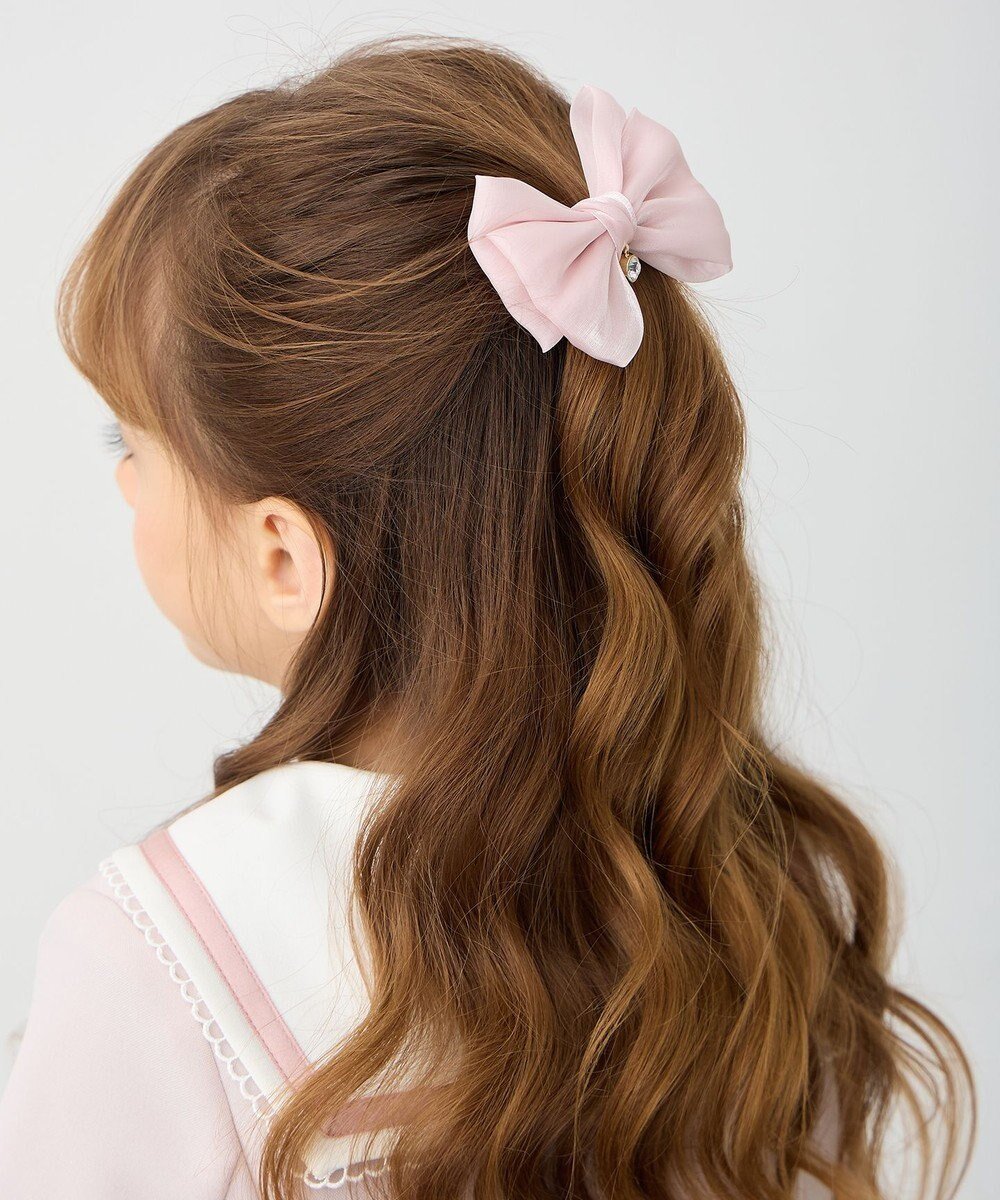 【エニファム/any FAM / KIDS】のオーガンジーリボンヘアクリップ インテリア・キッズ・メンズ・レディースファッション・服の通販 founy(ファニー) 　ファッション　Fashion　キッズファッション　Fashion for Kids　アクセサリー　Fashion Accessories　バレッタ　Barrette, Hair Clip　ビジュー　Bijou, Jewel-like Accent　リボン　Ribbon, Bow　入学式　Entrance Ceremony　卒業式　Graduation Ceremony　結婚式　Wedding　ピンク|ID: prp329100004580365 ipo3291000000033474496