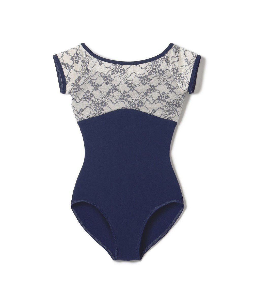【チャコット/Chacott / KIDS】のフレンチスリーブレオタード インテリア・キッズ・メンズ・レディースファッション・服の通販 founy(ファニー) 　ファッション　Fashion　キッズファッション　KIDS Children’s Clothing　おすすめ　Recommend　エレガント 上品　Elegant　ストレッチ　Stretch　レース　Race　ネイビー|ID: prp329100004580368 ipo3291000000032452566