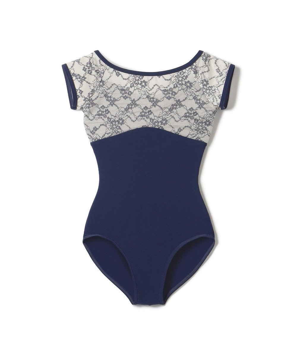 【チャコット/Chacott / KIDS】のフレンチスリーブレオタード インテリア・キッズ・メンズ・レディースファッション・服の通販 founy(ファニー) 　ファッション　Fashion　キッズファッション　Fashion for Kids　おすすめ　Recommended / Our Picks　エレガント 上品　Elegant　ストレッチ　Stretch, Stretchy Fabric　レース　Lace, Lace Fabric　ネイビー|ID: prp329100004580368 ipo3291000000033487235