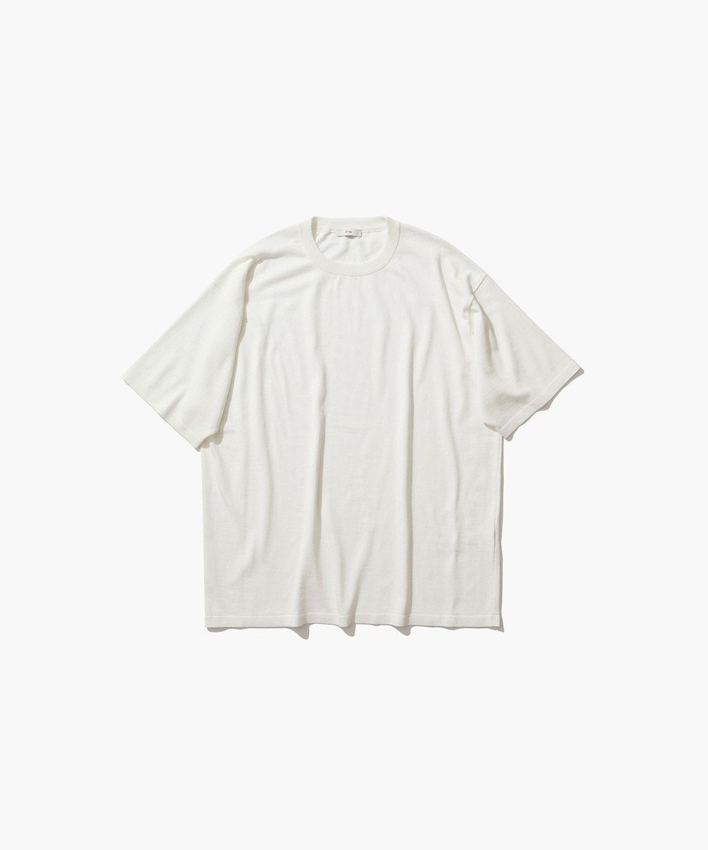 【エイトン/ATON】のFRESCA KNIT|ハーフスリーブセーター - UNISEX 人気、トレンドファッション・服の通販 founy(ファニー) 　ファッション　Fashion　レディースファッション　Ladies' Fashion Online　トップス・カットソー　Tops/Tshirt　ニット　Knit Tops　シャツ/ブラウス　Shirts/Blouses　ポロシャツ　Polo Shirts　ユニセックス　Unisex　インド　India　セーター　Sweater　ドレープ　Drape　ボックス　Box　ポロシャツ　Polo Shirt　リラックス　Relax　半袖　Short Sleeve　吸水　Water Absorption　夏　Summer　春　Spring　S/S・春夏　Ss・Spring/Summer　 other-1|ID: prp329100004580371 ipo3291000000032536827
