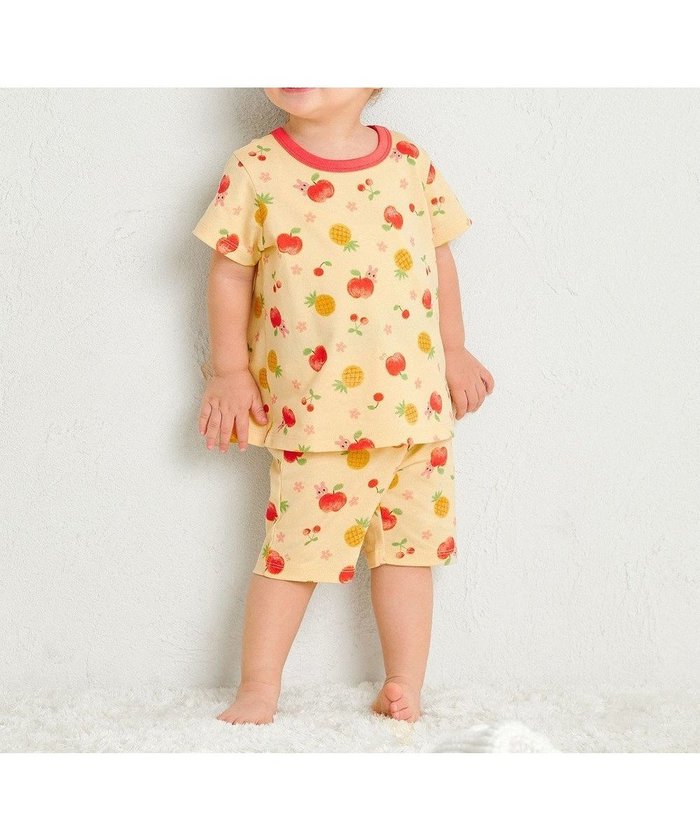 【ミキハウスホットビスケッツ/MIKI HOUSE HOT BISCUITS / KIDS】の【80-120cm】 フルーツ柄 腹巻き付き 天竺素材 半袖パジャマ インテリア・キッズ・メンズ・レディースファッション・服の通販 founy(ファニー) https://founy.com/ ファッション Fashion キッズファッション KIDS Children’s Clothing 春 Spring パジャマ Pajamas ベビー Baby 半袖 Short Sleeve A/W・秋冬 Aw・Autumn/Winter・Fw・Fall-Winter S/S・春夏 Ss・Spring/Summer おすすめ Recommend 夏 Summer ギフト プレゼント Gift Present |ID: prp329100004580375 ipo3291000000032602718