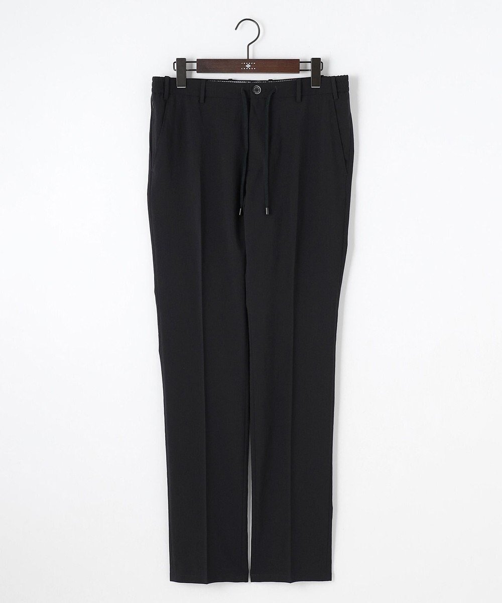 【ジョセフ アブード/JOSEPH ABBOUD / MEN】の夏パンツ【洗える・ウエストも伸びる!/軽量/清涼/ストレッチ】ハイツイストドライストレッチパンツ インテリア・キッズ・メンズ・レディースファッション・服の通販 founy(ファニー) 　ファッション　Fashion　メンズファッション　Fashion for Men　ボトムス　Bottoms　春　Spring　洗える　Machine Washable　吸水　Absorbent, Quick-Dry　軽量　Lightweight, Ultra Light　サマー　Summer, Summer Style　シャーリング　Shirring, Ruched　シンプル　Simple, Minimal　ジャケット　Jacket, Outerwear　ストレッチ　Stretch, Stretchy Fabric　スマート　Smart, Elegant　セットアップ　Set-Up, Coordinated Outfit　フィット　Fit, Slim Fit　リラックス　Relax, Relaxed Fit　S/S・春夏　SS, Spring/Summer, Warm Season　おすすめ　Recommended / Our Picks　夏　Summer　ビジネス 仕事 通勤　Business / Work / Commuting　ブラック系|ID: prp329100004580378 ipo3291000000032770104