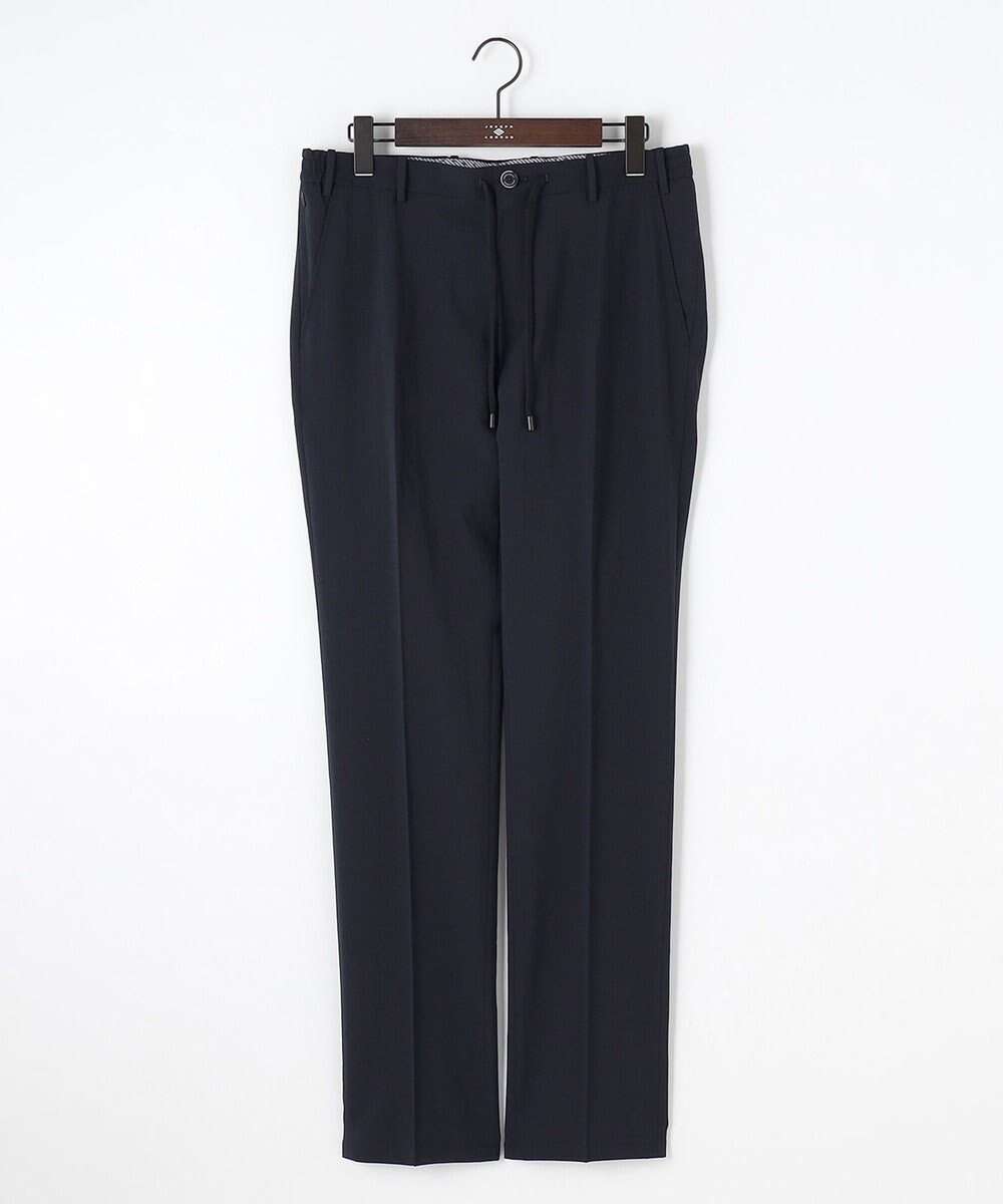 【ジョセフ アブード/JOSEPH ABBOUD / MEN】の夏パンツ【洗える・ウエストも伸びる!/軽量/清涼/ストレッチ】ハイツイストドライストレッチパンツ インテリア・キッズ・メンズ・レディースファッション・服の通販 founy(ファニー) 　ファッション　Fashion　メンズファッション　Fashion for Men　ボトムス　Bottoms　春　Spring　洗える　Machine Washable　吸水　Absorbent, Quick-Dry　軽量　Lightweight, Ultra Light　サマー　Summer, Summer Style　シャーリング　Shirring, Ruched　シンプル　Simple, Minimal　ジャケット　Jacket, Outerwear　ストレッチ　Stretch, Stretchy Fabric　スマート　Smart, Elegant　セットアップ　Set-Up, Coordinated Outfit　フィット　Fit, Slim Fit　リラックス　Relax, Relaxed Fit　S/S・春夏　SS, Spring/Summer, Warm Season　おすすめ　Recommended / Our Picks　夏　Summer　ビジネス 仕事 通勤　Business / Work / Commuting　ネイビー系|ID: prp329100004580378 ipo3291000000032770107