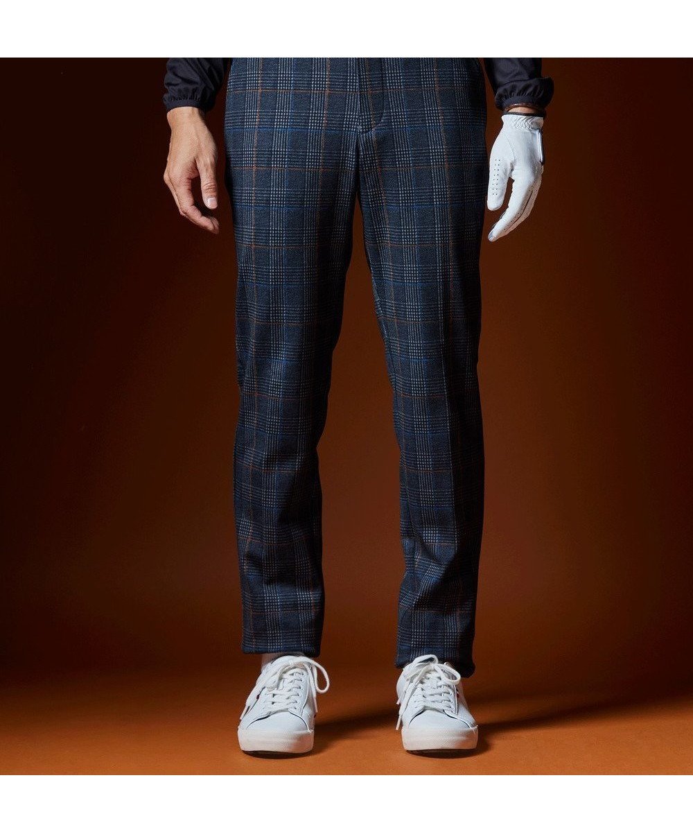 【23区 ゴルフ/23区GOLF / MEN】の【MEN】【ストレッチ】チェック柄プリント パンツ インテリア・キッズ・メンズ・レディースファッション・服の通販 founy(ファニー) 　ファッション　Fashion　メンズファッション　Men's Style Online　ボトムス　Bottoms/Men　クラシカル　Classical　ゴルフ　Golf　ジャージ　Jersey　ストレッチ　Stretch　チェック　Check　テーパード　Tapered　パーティ　Party　プリント　Print　ポケット　Pocket　ラウンド　Round　エレガント 上品　Elegant　無地　Plain Color　A/W・秋冬　Aw・Autumn/Winter・Fw・Fall-Winter　ネイビー系3|ID: prp329100004580379 ipo3291000000032452624