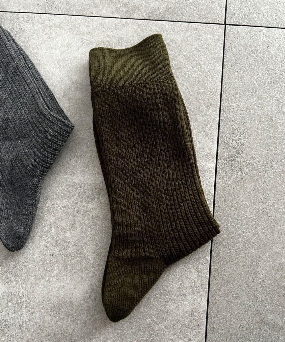 【ウィゴー/WEGO / MEN】のリブ無地ソックス(R) インテリア・キッズ・メンズ・レディースファッション・服の通販 founy(ファニー) 　ファッション　Fashion　メンズファッション　Fashion for Men　シューズ・靴　Shoes　サンダル　Sandals, Summer Shoes　ショート　Short, Short Length　スニーカー　Sneakers, Trainers　スマホ　Smartphone, Mobile Device　ソックス　Socks, Hosiery　フィット　Fit, Slim Fit　無地　Plain, Solid Color　カーキ|ID: prp329100004580380 ipo3291000000033653489