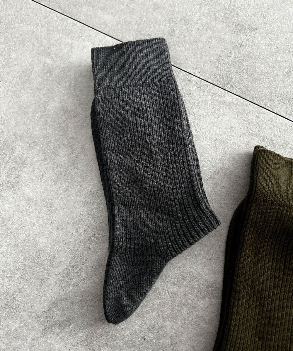 【ウィゴー/WEGO / MEN】のリブ無地ソックス(R) インテリア・キッズ・メンズ・レディースファッション・服の通販 founy(ファニー) 　ファッション　Fashion　メンズファッション　Fashion for Men　シューズ・靴　Shoes　サンダル　Sandals, Summer Shoes　ショート　Short, Short Length　スニーカー　Sneakers, Trainers　スマホ　Smartphone, Mobile Device　ソックス　Socks, Hosiery　フィット　Fit, Slim Fit　無地　Plain, Solid Color　グレー|ID: prp329100004580380 ipo3291000000033653491