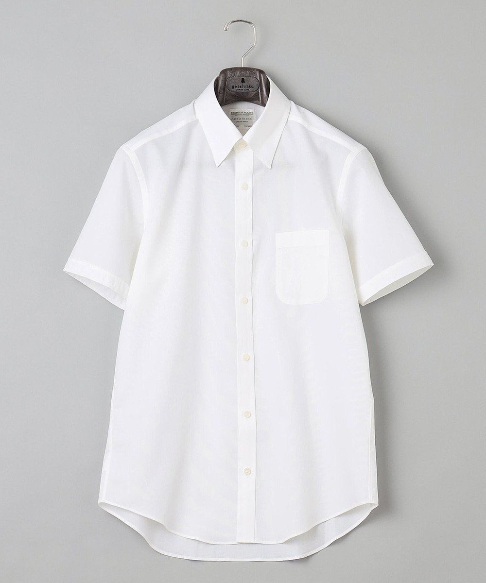 【五大陸/gotairiku / MEN】の春夏向け【形態安定】SUMMERPREMIUMPLEATS_スナップダウン 半袖ドレスシャツ インテリア・キッズ・メンズ・レディースファッション・服の通販 founy(ファニー) 　ファッション　Fashion　メンズファッション　Men's Style Online　トップス・カットソー　Tops/Tshirt/Men　シャツ　Shirts　春　Spring　ストレッチ　Stretch　スーピマ　Supima　ドレス　Dress　定番　Standard　半袖　Short Sleeve　レギュラー　Regular　S/S・春夏　Ss・Spring/Summer　再入荷　Restock/Back In Stock/Re Arrival　夏　Summer　ホワイト系|ID: prp329100004580382 ipo3291000000032649602