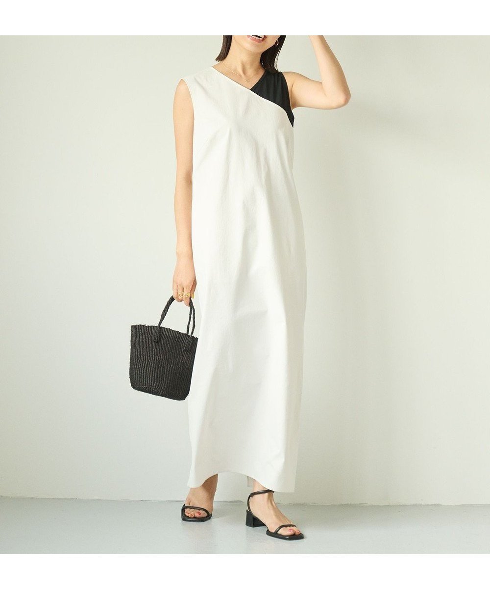 【ハッシュニュアンス/#Newans】の〈春名亜美さんコラボ〉モダンバイカラーワンピース 人気、トレンドファッション・服の通販 founy(ファニー) 　ファッション　Fashion　レディースファッション　Fashion for Women　ワンピース　Dresses　コラボ　Collaboration, Collab　ショルダー　Shoulder, Shoulder Strap　シンプル　Simple, Minimal　吸水　Absorbent, Quick-Dry　夏　Summer　旅行　Travel　春　Spring　S/S・春夏　SS, Spring/Summer, Warm Season　 other-1|ID: prp329100004580396 ipo3291000000033357894
