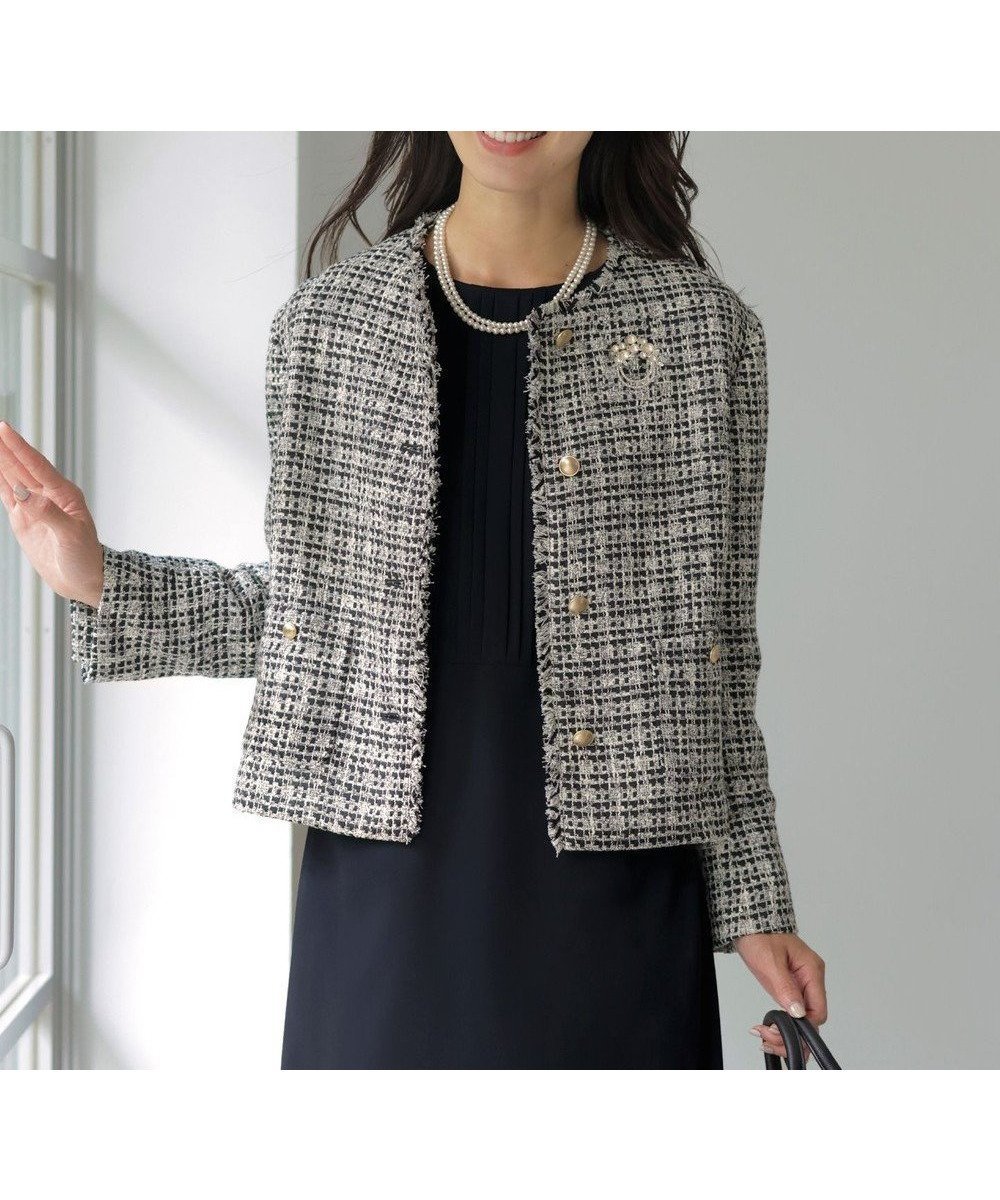 【ジェイ プレス/J.PRESS】のファニーツイード ノーカラー ジャケット 人気、トレンドファッション・服の通販 founy(ファニー) 　ファッション　Fashion　レディースファッション　Ladies' Fashion Online　アウター　Coat Outerwear　ジャケット　Jackets　ノーカラージャケット　No Collar Leather Jackets　おすすめ　Recommend　エレガント 上品　Elegant　オケージョン　Occasion　クラシック　Classic　ジャケット　Jacket　セレモニー　Ceremony　ツイード　Tweed　デニム　Denim　トレンド　Trend　バランス　Balance　フリンジ　Fringe　ボトム　Bottom　メタル　Metal　モダン　Modern　A/W・秋冬　Aw・Autumn/Winter・Fw・Fall-Winter　軽量　Lightweight　 other-1|ID: prp329100004580397 ipo3291000000032542415