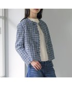【ジェイ プレス/J.PRESS】のファニーツイード ノーカラー ジャケット 人気、トレンドファッション・服の通販 founy(ファニー) ファッション Fashion レディースファッション Ladies' Fashion Online アウター Coat Outerwear ジャケット Jackets ノーカラージャケット No Collar Leather Jackets おすすめ Recommend エレガント 上品 Elegant オケージョン Occasion クラシック Classic ジャケット Jacket セレモニー Ceremony ツイード Tweed デニム Denim トレンド Trend バランス Balance フリンジ Fringe ボトム Bottom メタル Metal モダン Modern A/W・秋冬 Aw・Autumn/Winter・Fw・Fall-Winter 軽量 Lightweight thumbnail ホワイト×ブルー×ネイビー系|ID: prp329100004580397 ipo3291000000032542418