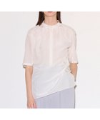 【ジョゼフ/JOSEPH】の【洗える】シルクデシン 半袖ブラウス 人気、トレンドファッション・服の通販 founy(ファニー) ファッション Fashion レディースファッション Fashion for Women トップス・カットソー Cut & Sew Tops シャツ・ブラウス・オフィスカジュアル Elegant Blouses & Button-Ups エレガント 上品 Elegant ギャザー Gathered, Ruffled シルク Silk, 100% Silk スクエア Square, Square Shape スリット Slit, Slit Detail ドレープ Drape, Draping Fabric フェミニン Feminine, Girly 半袖 Short Sleeve, Half Sleeve 洗える Machine Washable A/W・秋冬 Autumn/Winter thumbnail Ivory|ID: prp329100004580410 ipo3291000000032766352