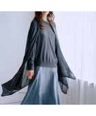 【トック/TOQUE】の〈大草直子さんアドバイザー〉ウォッシャブルシルク×コットン大判ニット ストール チャコールグレー|ID: prp329100004580422 ipo3291000000033658469