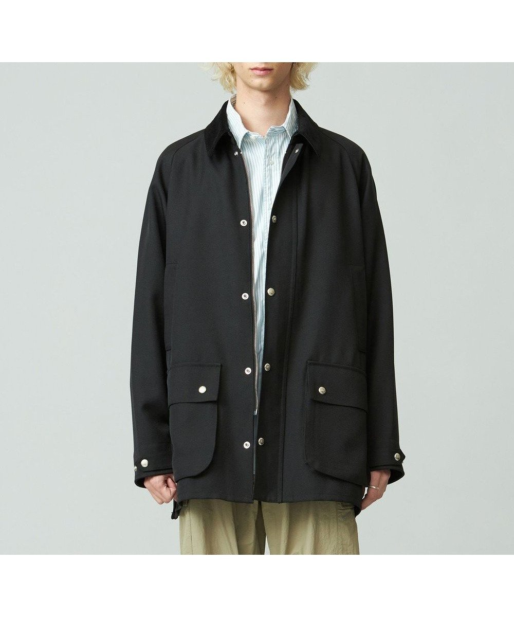 【ジェイプレスヨークストリート/J.PRESS YORK STREET】の【UNISEX】UNIVERSAL OVERALL×YORK STREET カバーオールジャケット インテリア・キッズ・メンズ・レディースファッション・服の通販 founy(ファニー) 　ファッション　Fashion　レディースファッション　Ladies' Fashion Online　アウター　Coat Outerwear　ジャケット　Jackets　ブルゾン　Blouson/Jackets　オイル　Oil　コーティング　Coating　ジャケット　Jacket　ブルゾン　Blouson　ユニセックス　Unisex　A/W・秋冬　Aw・Autumn/Winter・Fw・Fall-Winter　エレガント 上品　Elegant　ブラック系|ID: prp329100004580448 ipo3291000000032646356