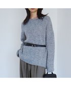 【23区/NIJYUSANKU】のブラッシュドアルパカ ニット サックスブルー系|ID: prp329100004580450 ipo3291000000032587792
