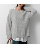 【23区/NIJYUSANKU】のブラッシュドアルパカ ニット ライトグレー系|ID: prp329100004580450 ipo3291000000032587793
