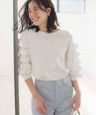 【組曲/KUMIKYOKU】の【WEB限定カラーあり】MINA 袖フリルニットプルオーバー 人気、トレンドファッション・服の通販 founy(ファニー) ファッション Fashion レディースファッション Fashion for Women トップス・カットソー Cut & Sew Tops ニット Knit Tops & Sweaters カジュアルプルオーバー・ニットトップス Pullovers & Knit Tops / Casual Pullovers 春 Spring ストレッチ Stretch, Stretchy Fabric スリット Slit, Slit Detail セーター Sweater, Knitwear フリル Frill, Ruffle レース Lace, Lace Fabric S/S・春夏 SS, Spring/Summer, Warm Season 夏 Summer エレガント 上品 Elegant thumbnail アイボリー系|ID: prp329100004580468 ipo3291000000033077774